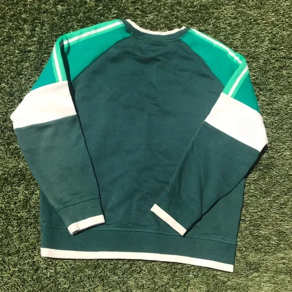 HANNA ANDERSON Green Color Block Sweatshirt - Picture 3 of 3